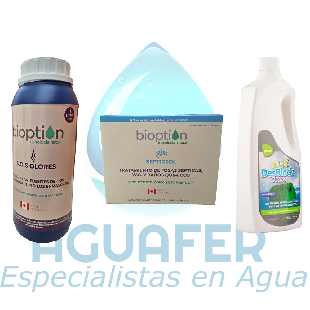 Químicos y enzimas Para Fosa Séptica y Planta de Tratamiento
