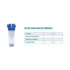 Contenedor Para Filtro De Agua 10 Azul