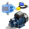 Kit Bomba Agua Periferica QB 80 1 Hp + Controlador Presion + Pera Interruptor 3m