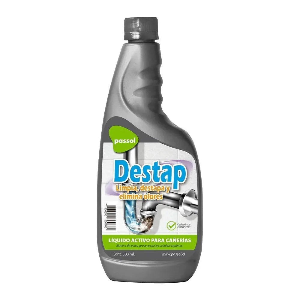 Destapador De Cañerias Liquido Baños Lavaplatos 500ml
