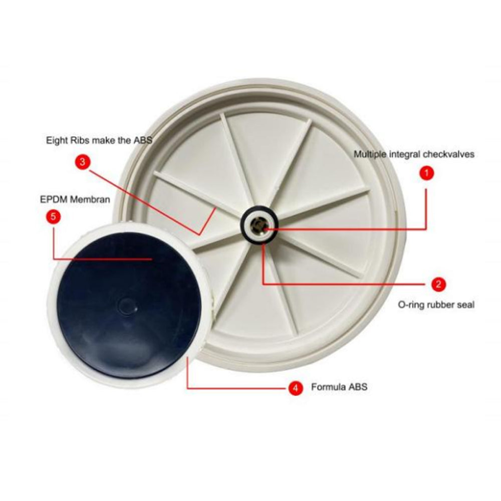Disco Difusor De Burbuja Fina 10in 255mm Epdm Aireación