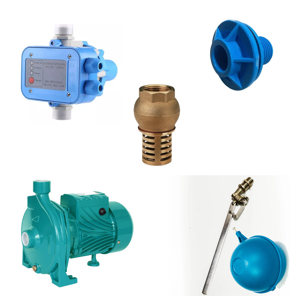 Kit Bomba Centrífuga De Agua Para Para Estanque 1hp 220v