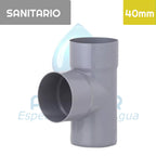 TEE Pvc Sanitario 40 mm x 40 mm Aguafer
