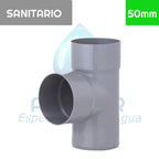 TEE Pvc Sanitario 50 mm x 50 mm Aguafer