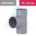 TEE Pvc Sanitario 75 mm x 50 mm Aguafer
