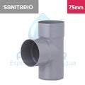 TEE Pvc Sanitario 75 mm x 75 mm Aguafer