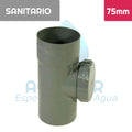 TEE de Registro Pvc Sanitario 75 mm x 75 mm Aguafer