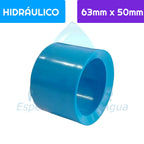 Buje Reducción Corto PVC Hidráulico 63 mm x 50 mm Aguafer