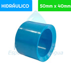 Buje Reducción Corto PVC Hidráulico 50 mm x 40 mm Aguafer