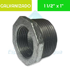 Bushing HI Acero Galvanizado 1 1/2"x 1" Aguafer