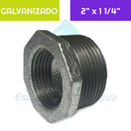 Bushing HI Acero Galvanizado 2"x 1 1/4" Aguafer