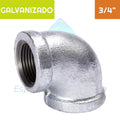 Codo 90° HI Acero Galvanizado 3/4" Aguafer