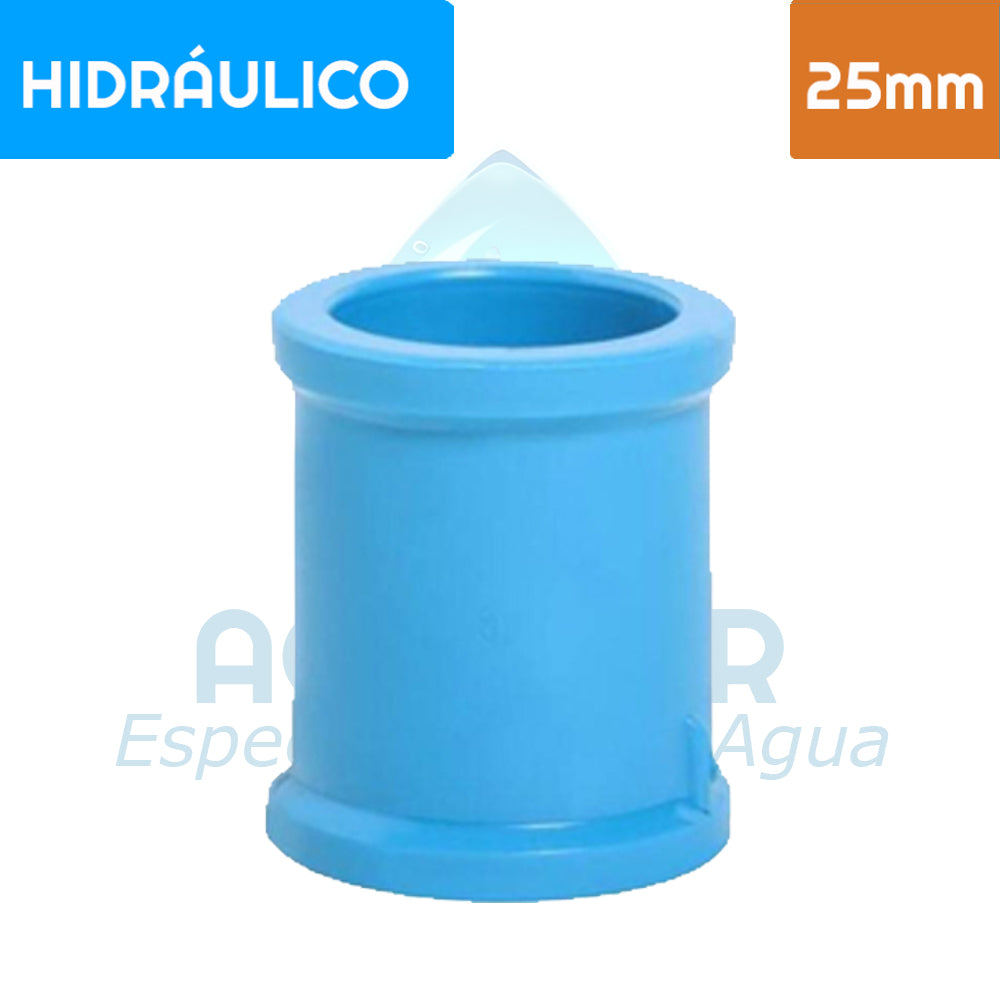 Copla Pvc Hidraulico 25 mm Aguafer