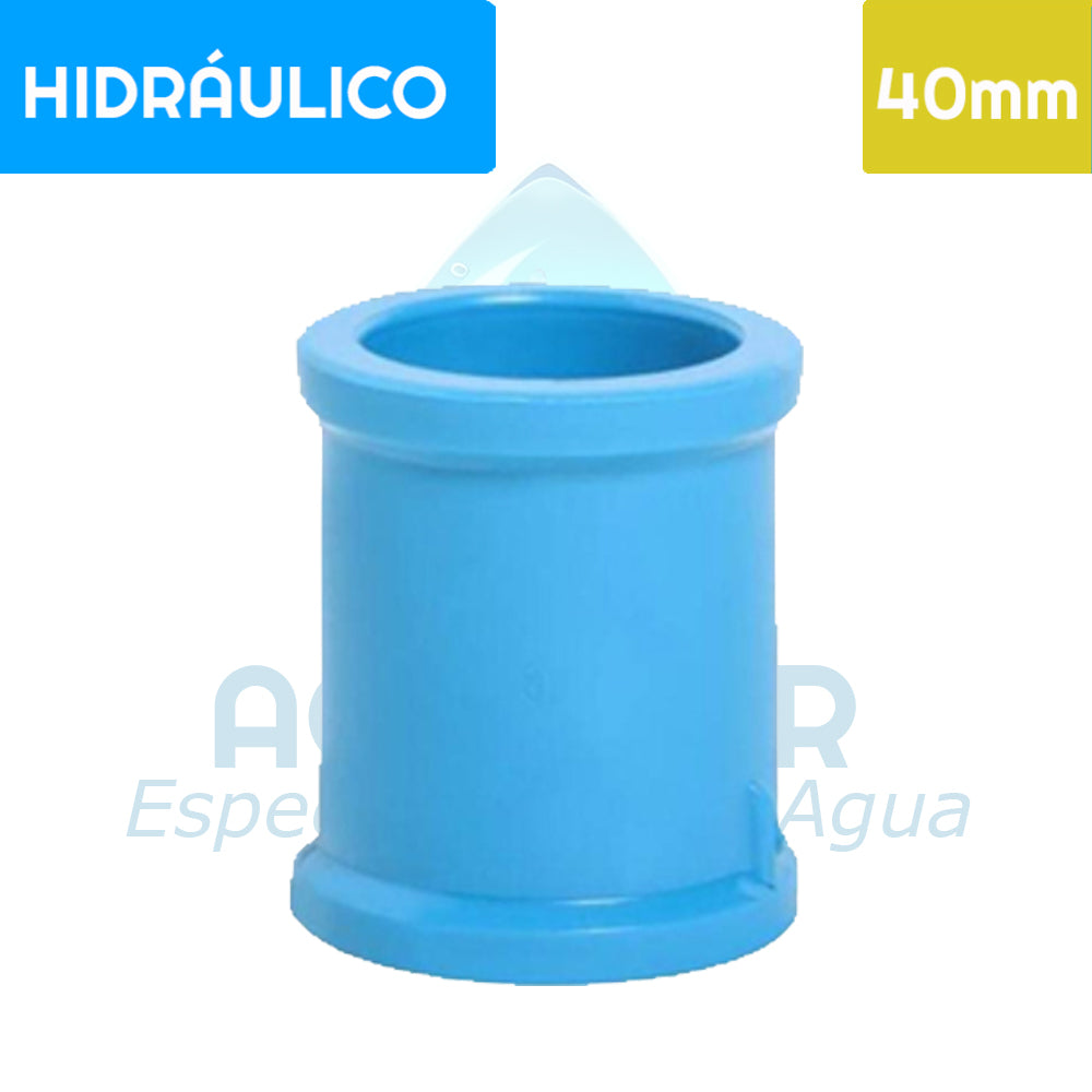 Copla Pvc Hidraulico 40 mm Aguafer