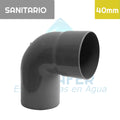 Codo 90° Pvc Sanitario 40 mm Aguafer