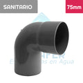 Codo 90° Pvc Sanitario 75 mm Aguafer