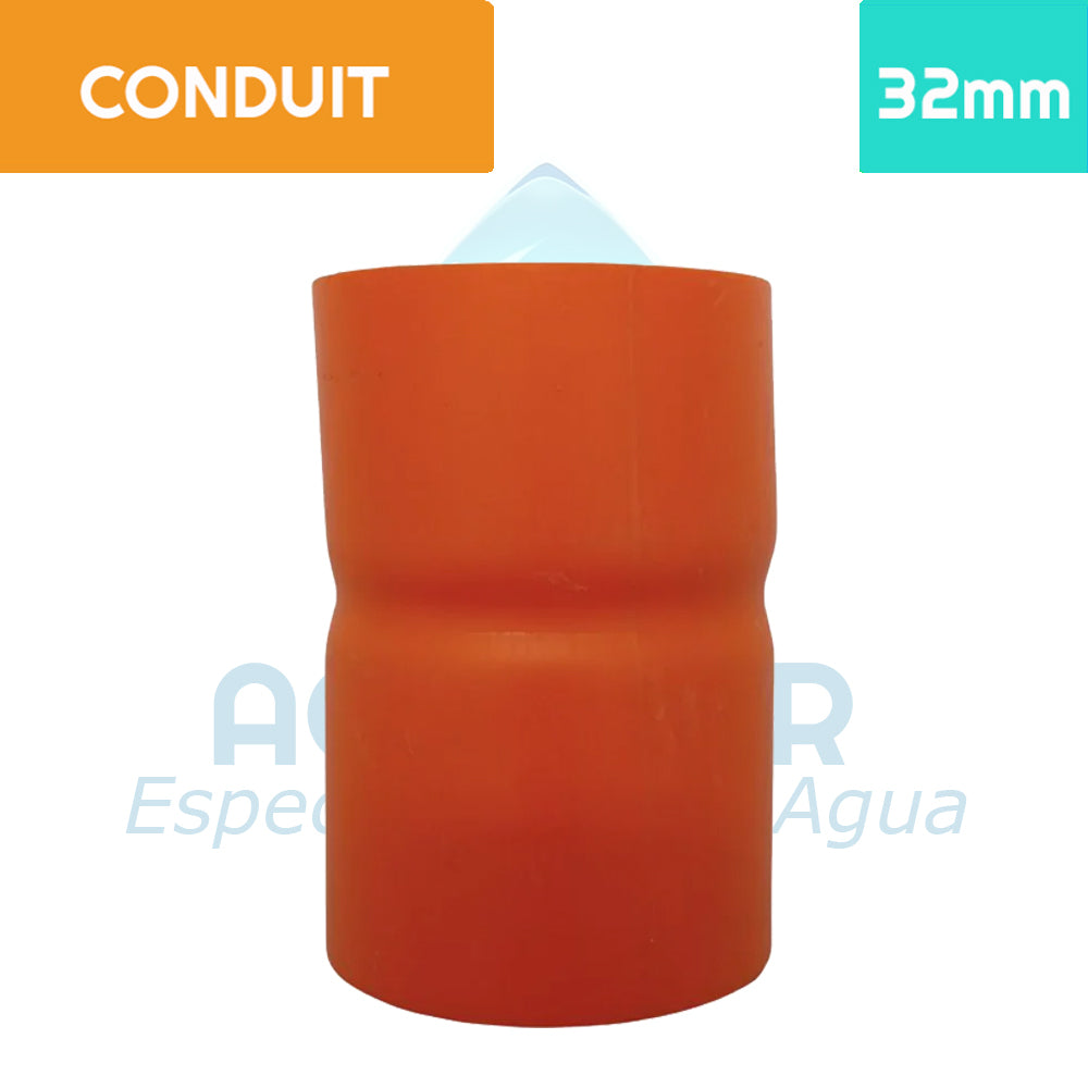 Copla PVC Conduit 32 mm Aguafer