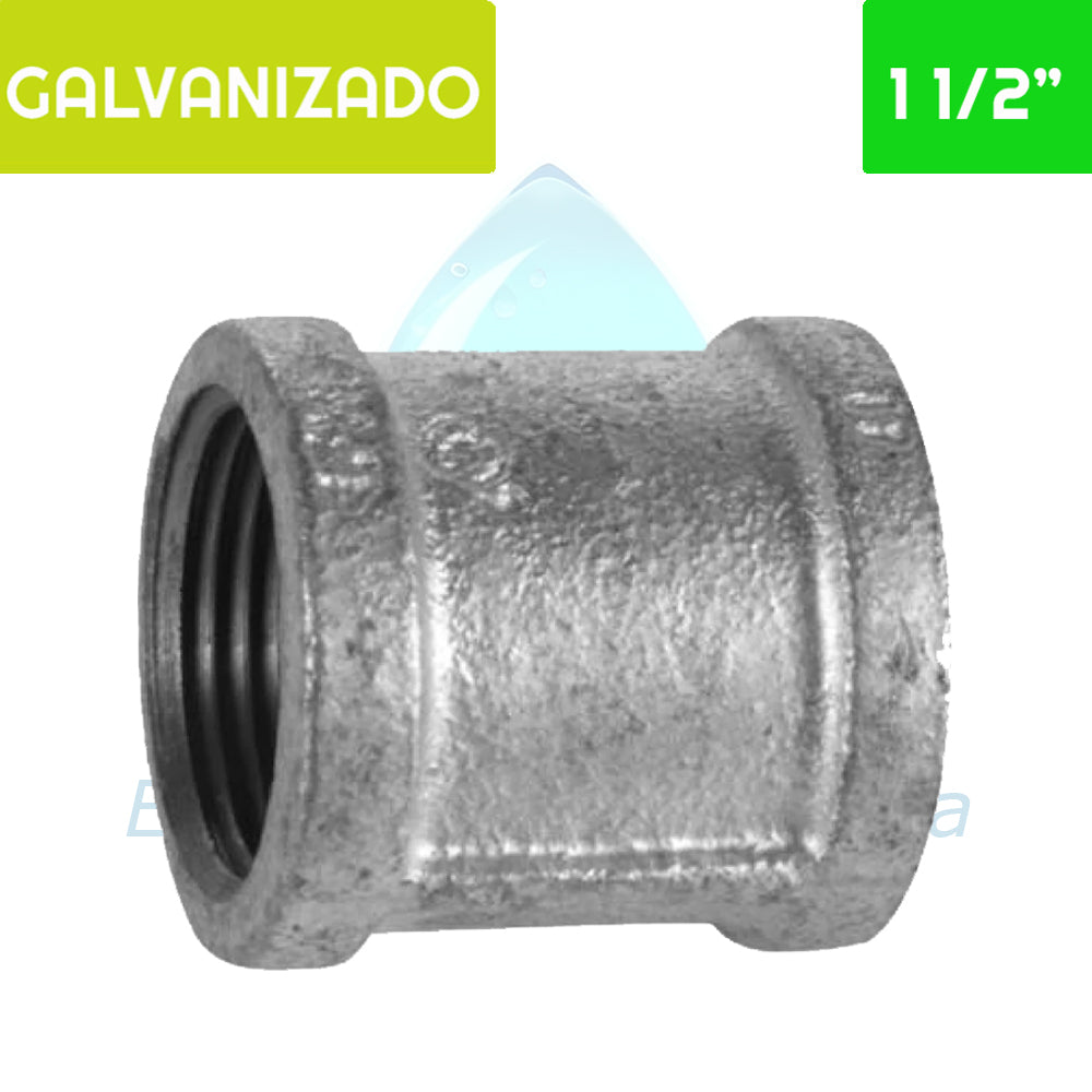 Copla HI Acero Galvanizado 1 1/2" Aguafer