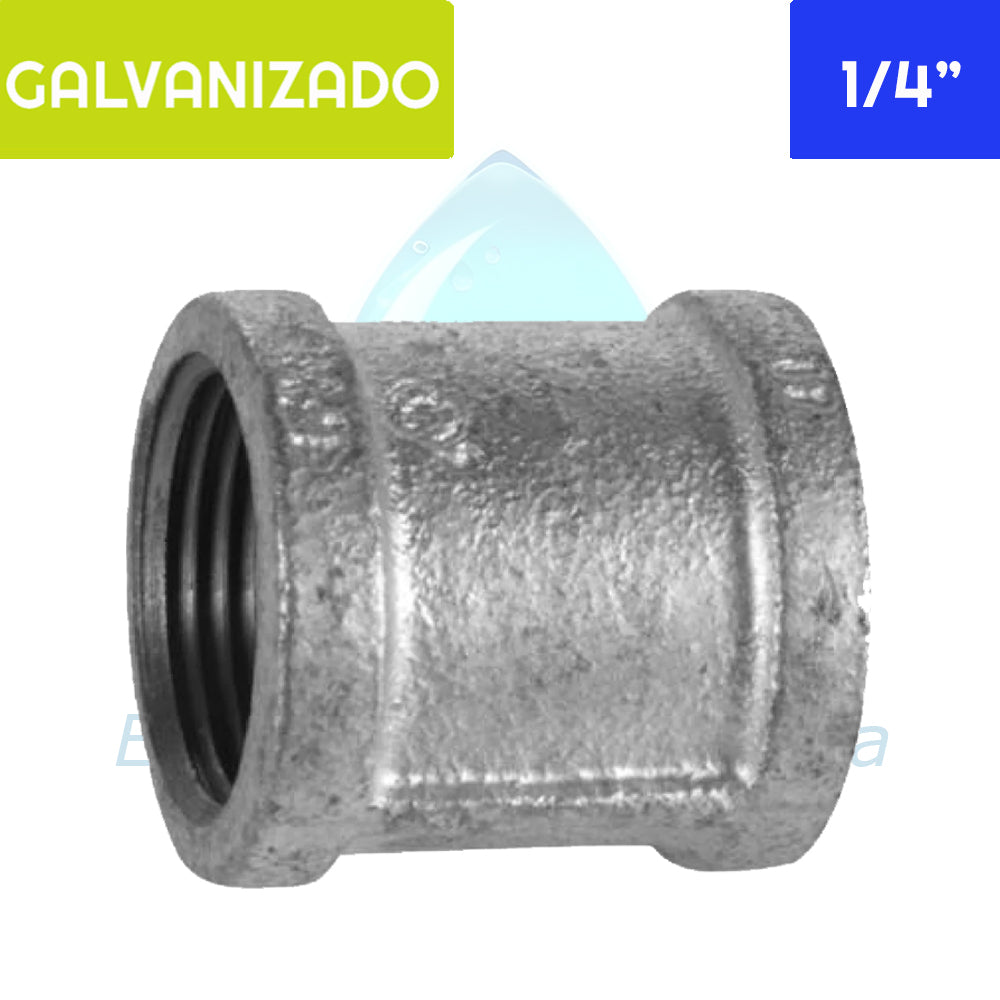 Copla HI Acero Galvanizado 1/4" Aguafer