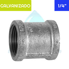 Copla HI Acero Galvanizado 1/4" Aguafer