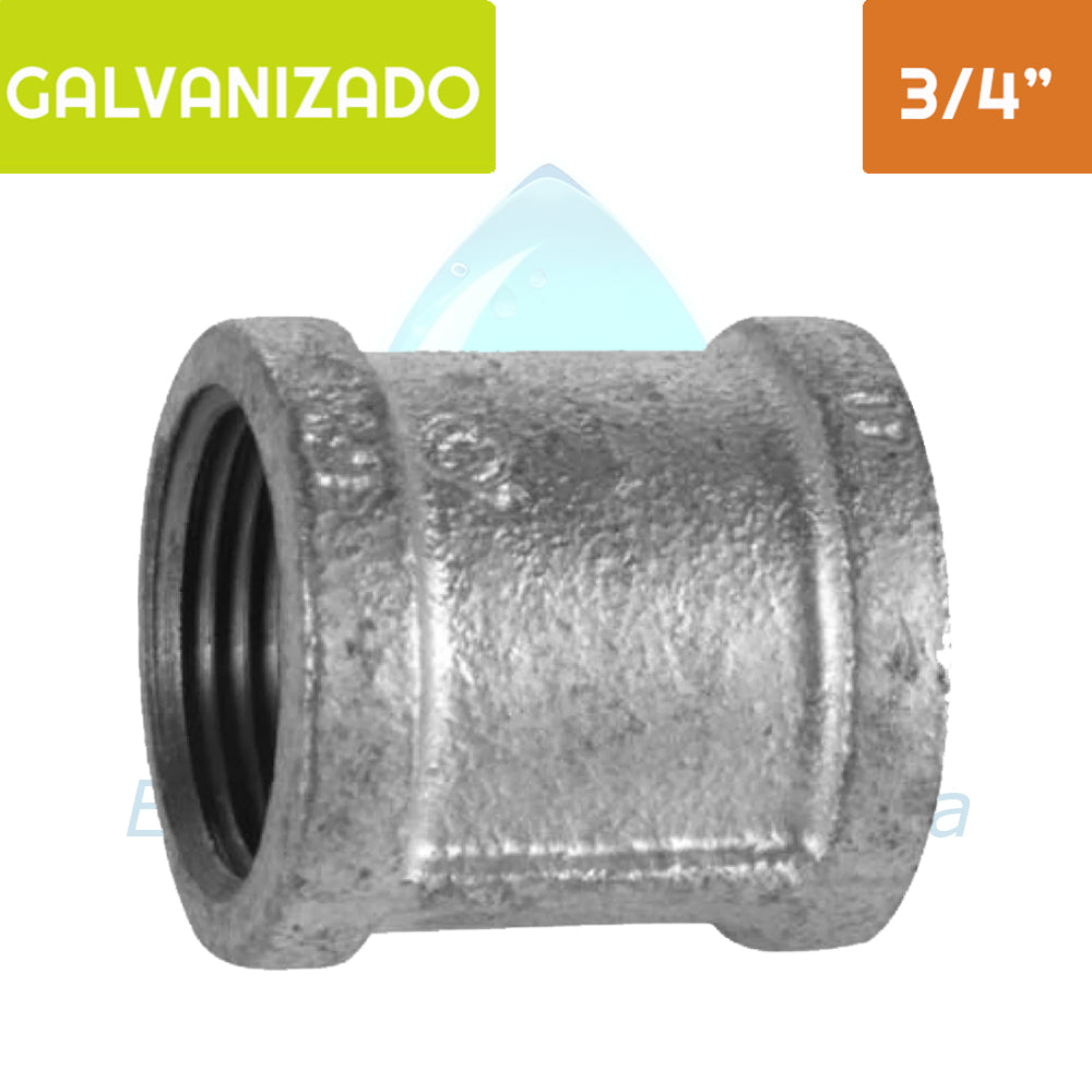 Copla HI Acero Galvanizado 3/4" Aguafer