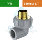Codo 90° PPR 25 mm - 3/4" SO - HE Aguafer