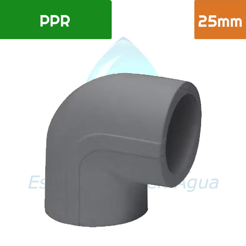 Codo 90° PPR 25 mm Aguafer