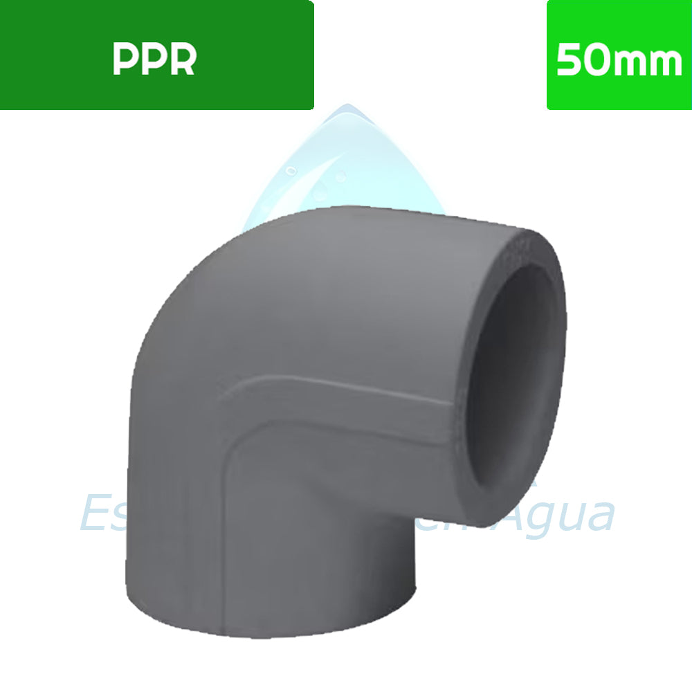 Codo 90° PPR 50 mm Aguafer