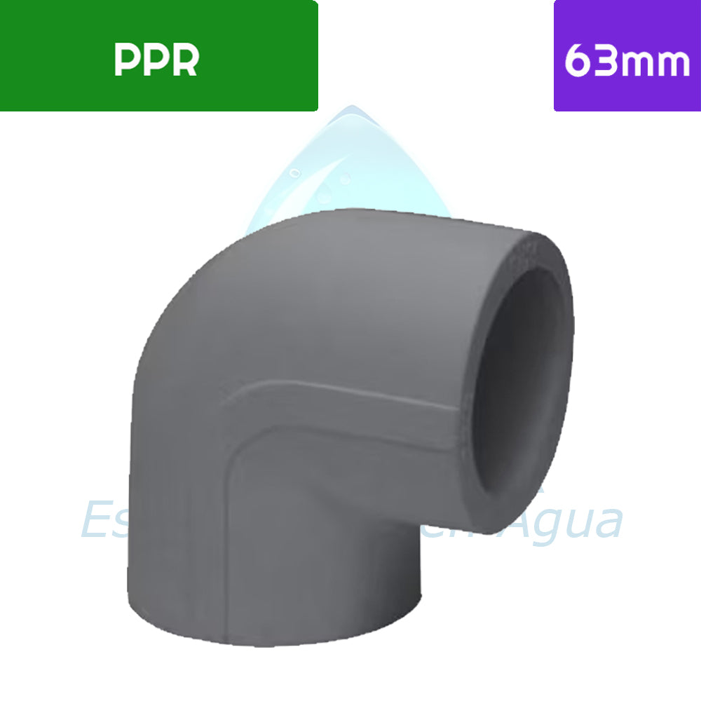 Codo 90° PPR 63 mm Aguafer