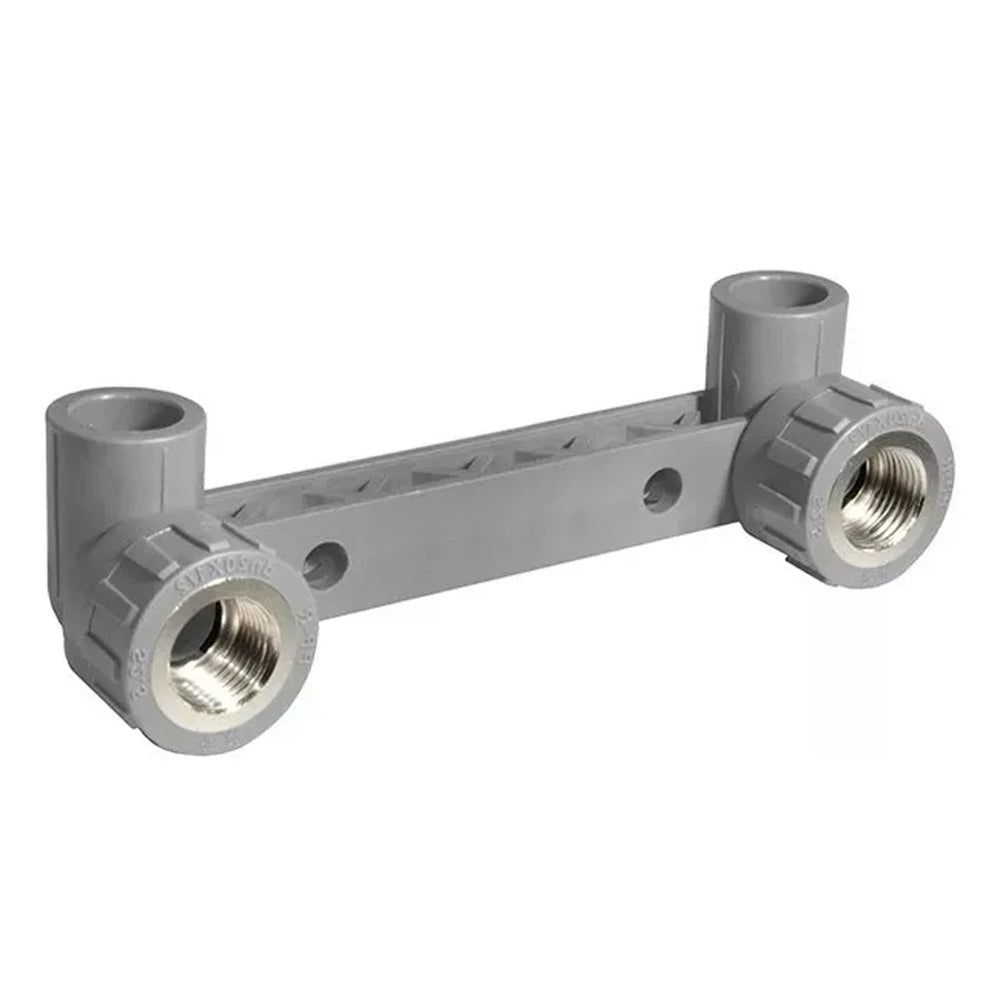 Codo Doble PPR 20 mm  - 1/2" SO - HI