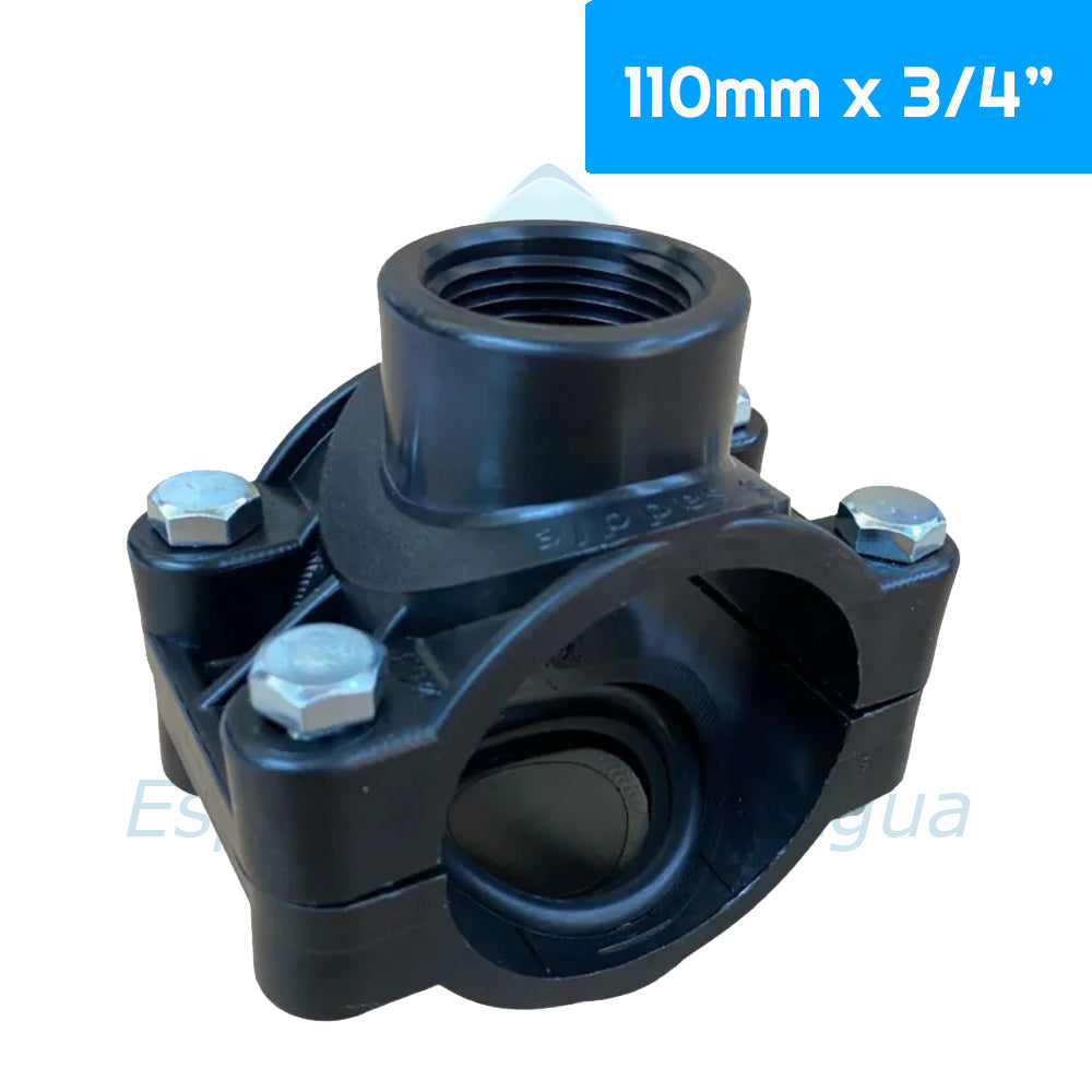 Collarin PP 110mm x 3/4" Aguafer