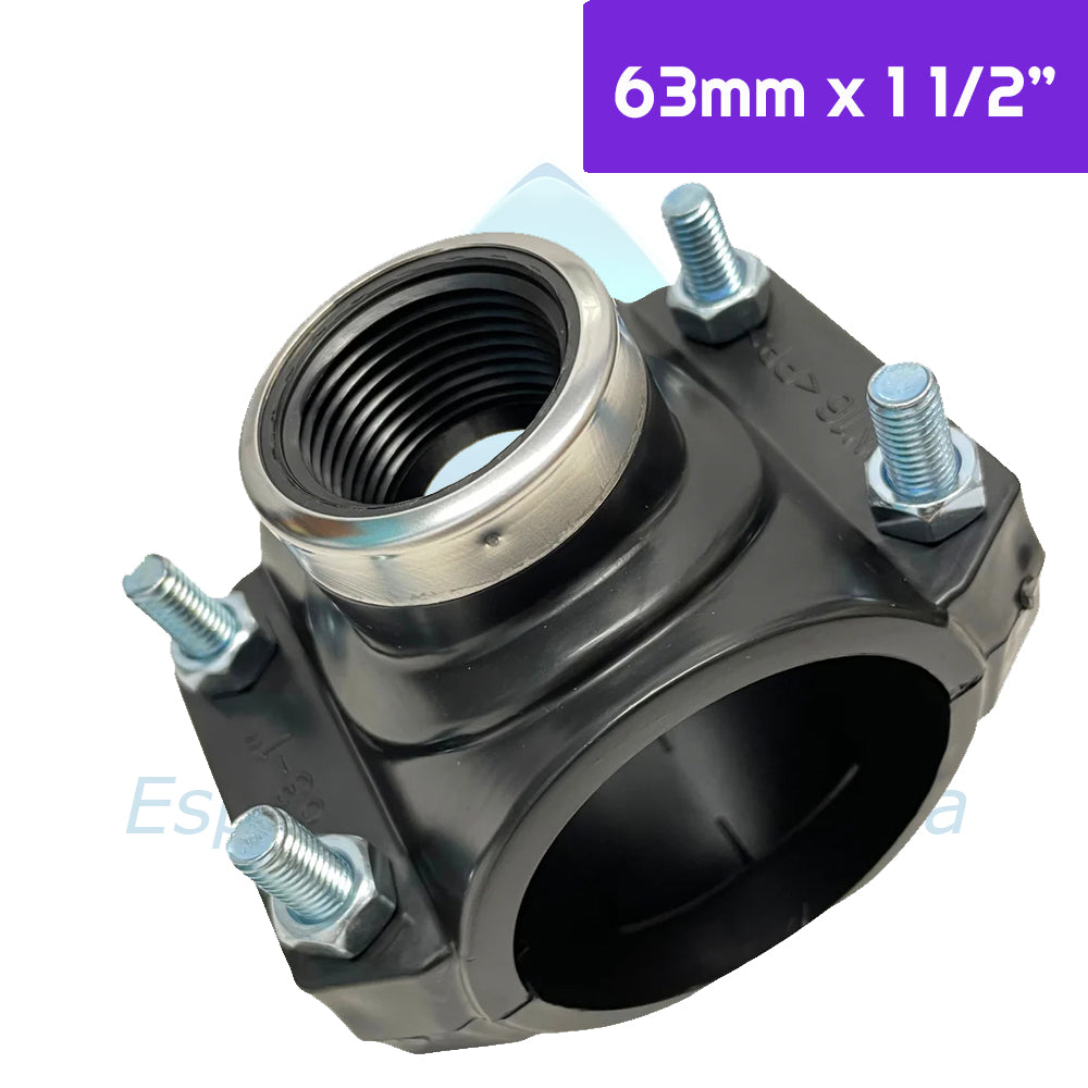 Collarin PP 63mm x 1 1/2" Reforzado Aguafer