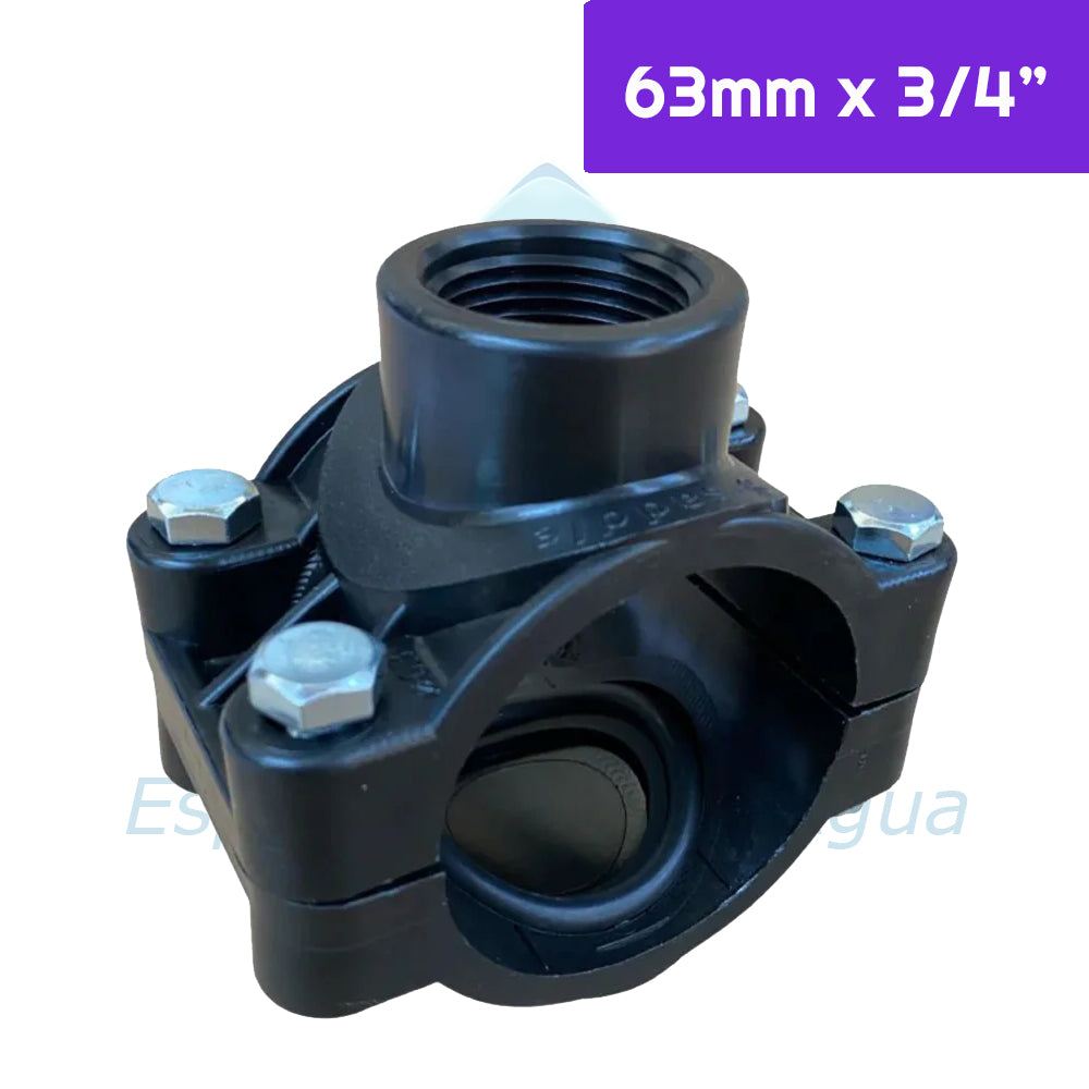 Collarin PP 63mm x 3/4" Aguafer