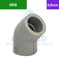 Codo 45° PPR 63 mm Aguafer