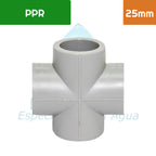 Cruceta PPR 25 mm Aguafer