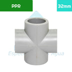 Cruceta PPR 32 mm Aguafer