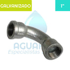 Curva 90° HI Acero Galvanizado 1" Aguafer