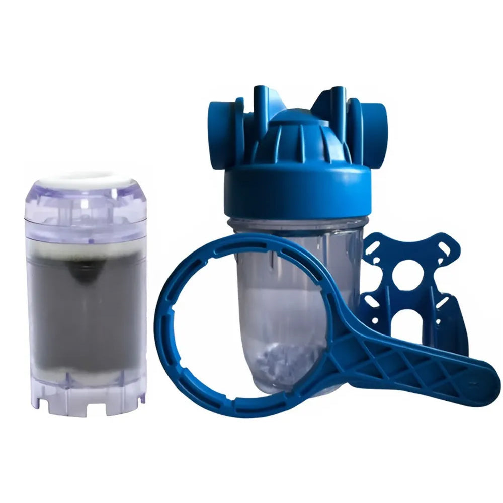 Kit Contenedor Pequeño + Filtro Carbón Activado 5" Pulgadas