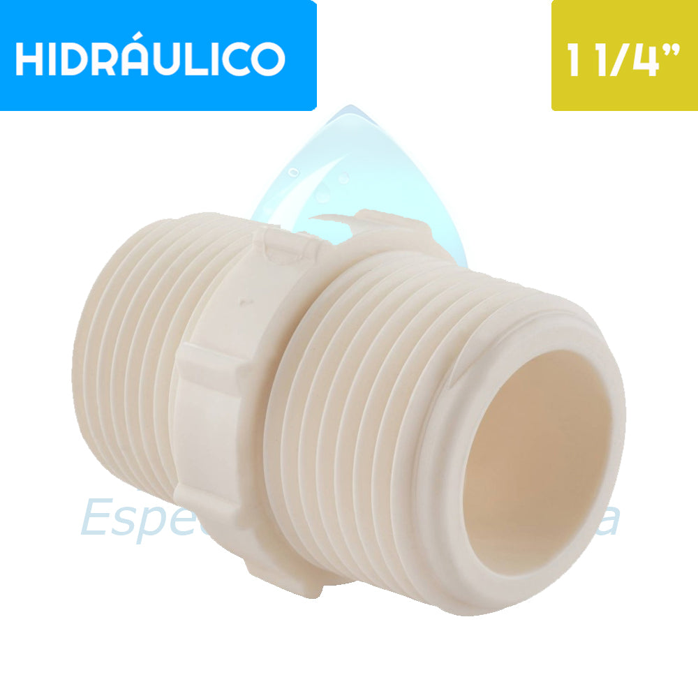 Niple HE - HE PVC Hidráulico 1 1/4" Aguafer