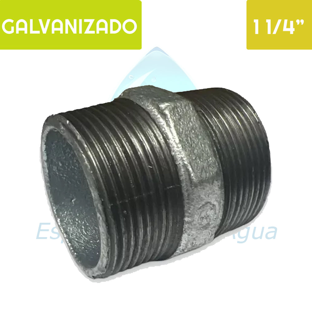 Niple HI Acero Galvanizado 1 1/4" Aguafer