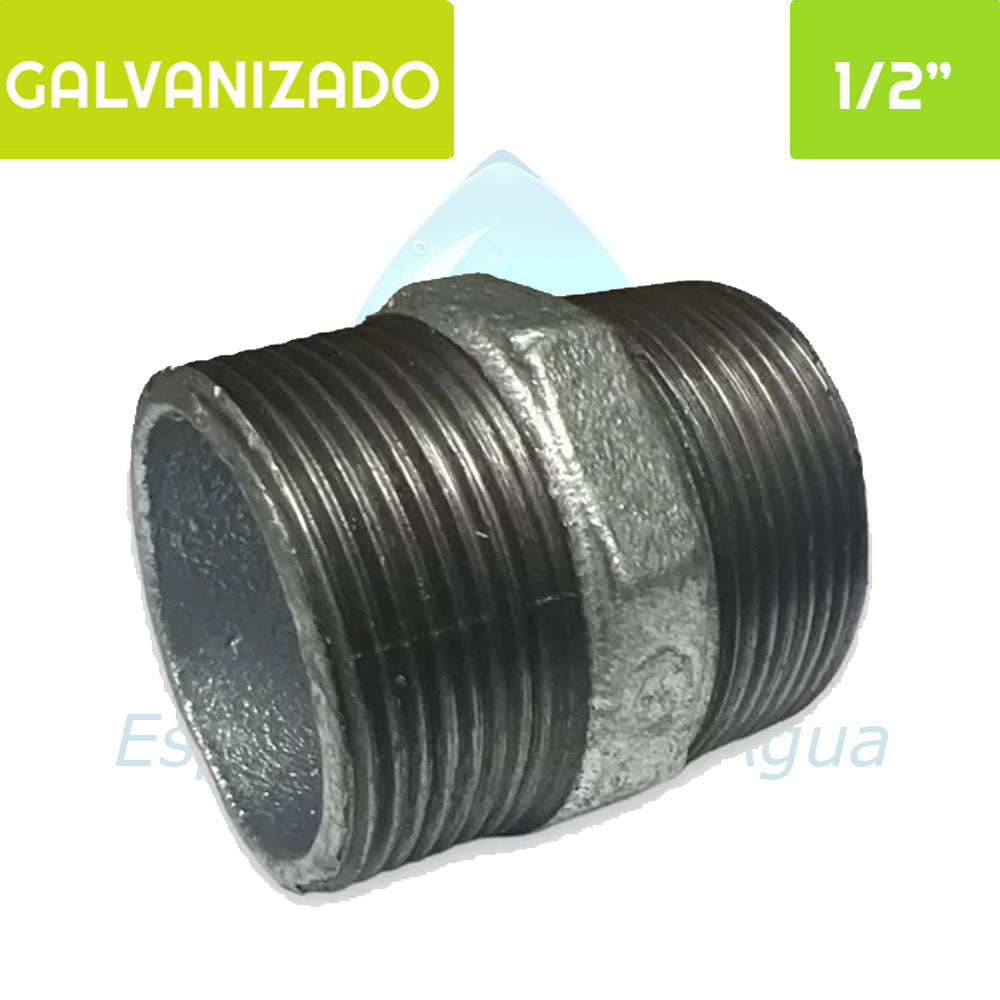 Niple HI Acero Galvanizado 1/2" Aguafer