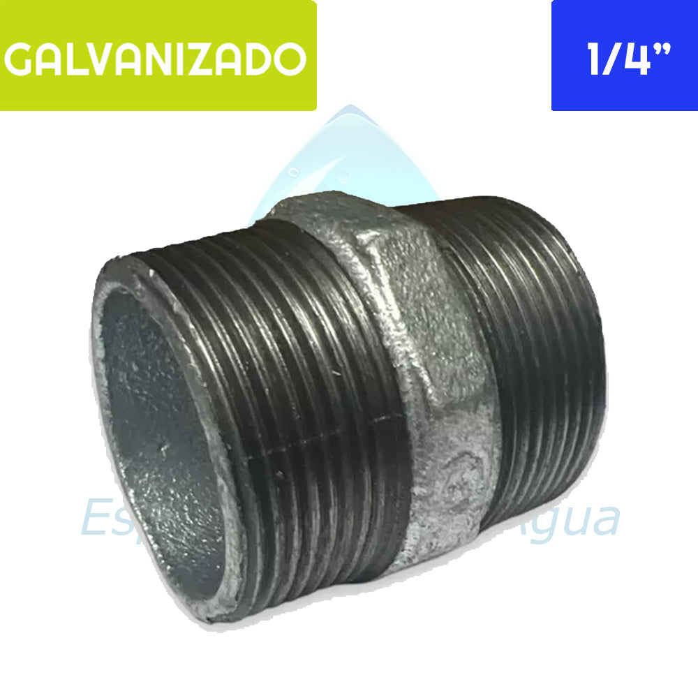 Niple HI Acero Galvanizado 1/4" Aguafer