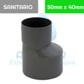 Reduccion PVC Sanitario 50 mm X 40 mm Aguafer