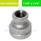 Reducción HI Acero Galvanizado 1 1/2"x 1 1/4" Aguafer