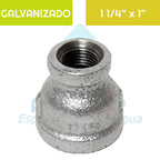 Reducción HI Acero Galvanizado 1 1/4"x 1" Aguafer