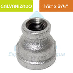 Reducción HI Acero Galvanizado 3/4"x 1/2" Aguafer