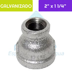 Reducción HI Acero Galvanizado 2"x 1 1/4" Aguafer