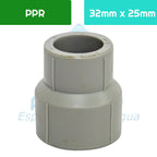 Reducción Larga PPR 32 mm x 25 mm Aguafer