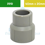 Reducción Larga PPR 40 mm x 20 mm Aguafer