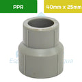 Reducción Larga PPR 40 mm x 25 mm Aguafer